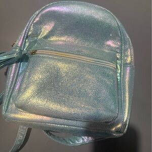 Iridescent Blue Mini women’s/girls  Backpack